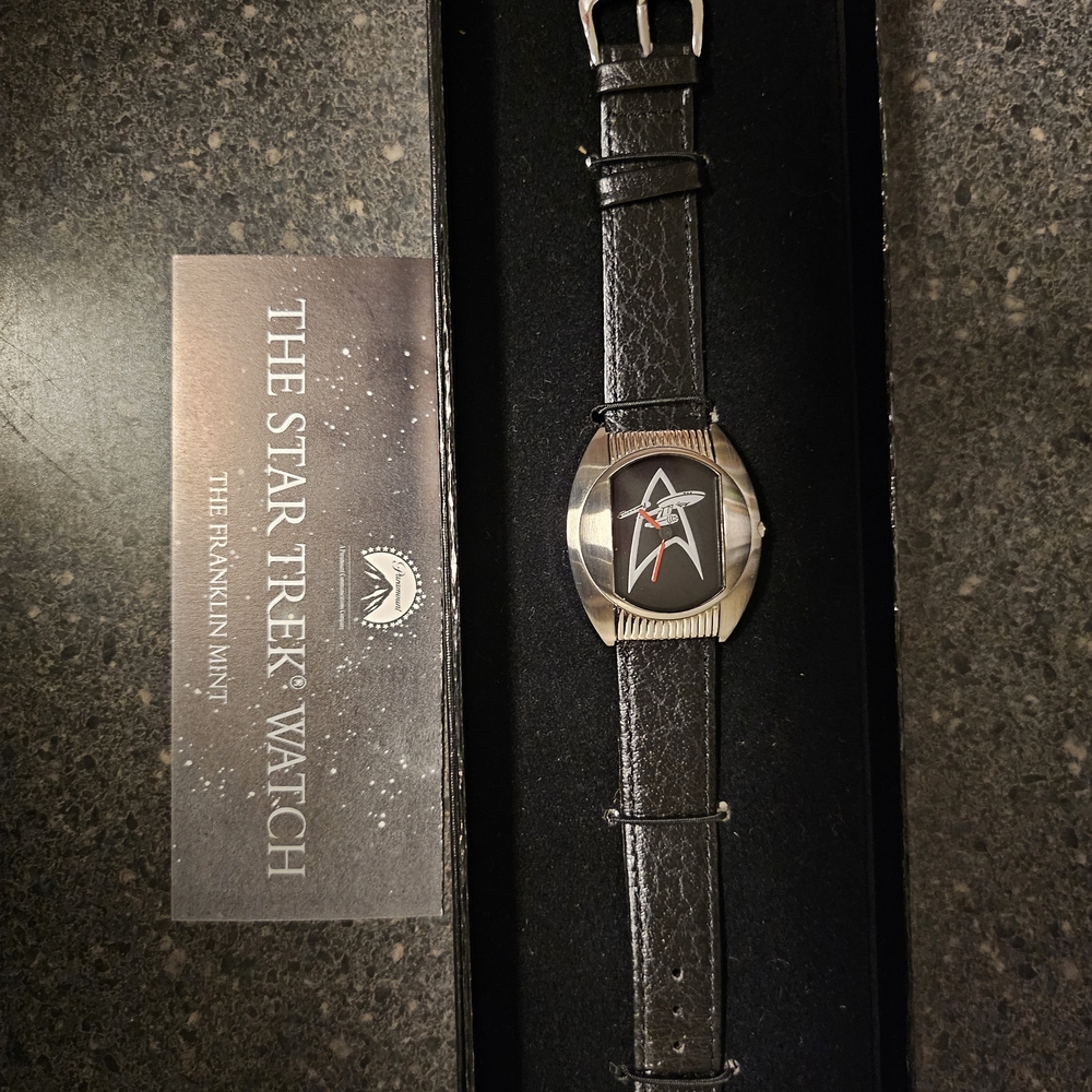 Franklin Mint Black and Silver Smartwatch